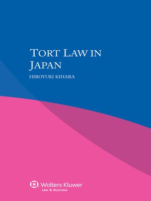 cover image of Tort Law in Japan
